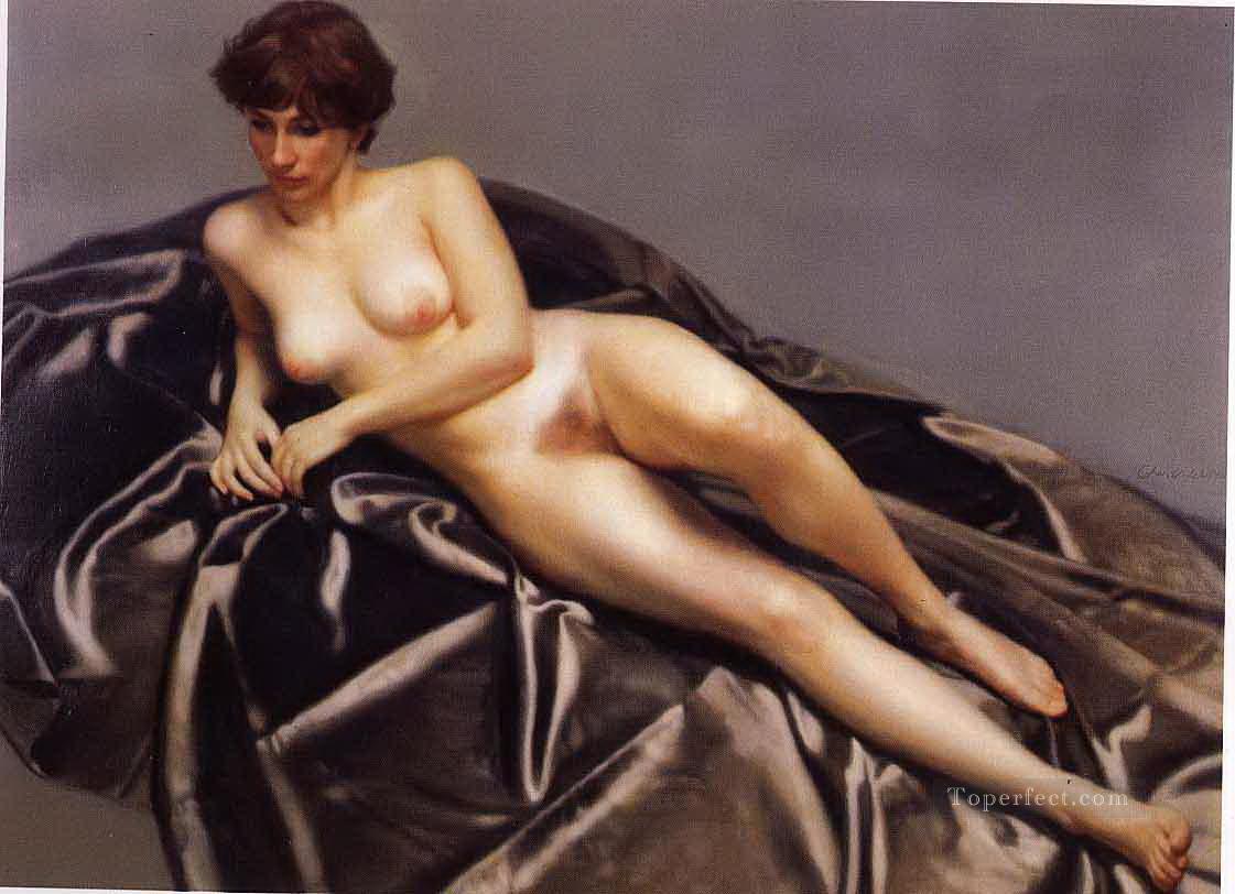 Lying Nude Chinese Chen Yifei Oil Paintings